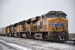 Tied down eastbound manifest waits in the yard